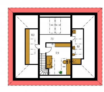 Floor plan of second floor - GALLERY
