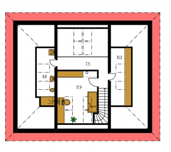 Mirror image | Floor plan of second floor - GALLERY