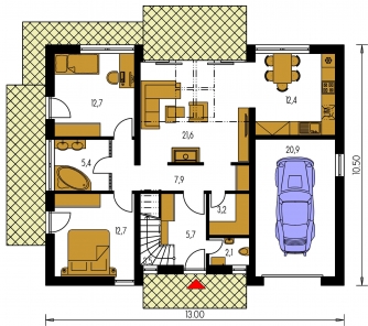 Plan de sol du rez-de-chaussée - GALLERY