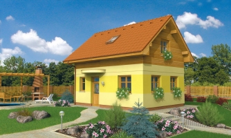 Maison abordable à plusieurs étages pour terrain étroit, également adaptable en tant que cabane.
