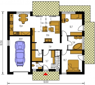 Image miroir | Plan de sol du rez-de-chaussée - GALLERY